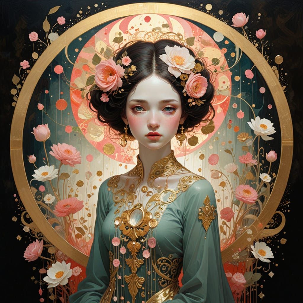 Ethereal Impressionist Floral Still Life