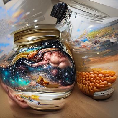 Hyperrealistic Universe Escaping from a Jar