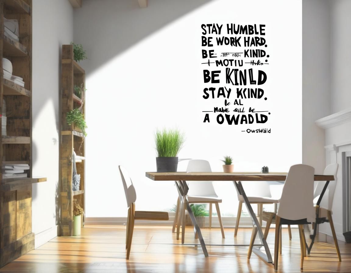 Inspirational Canvas Wall Art: Stay Humble
