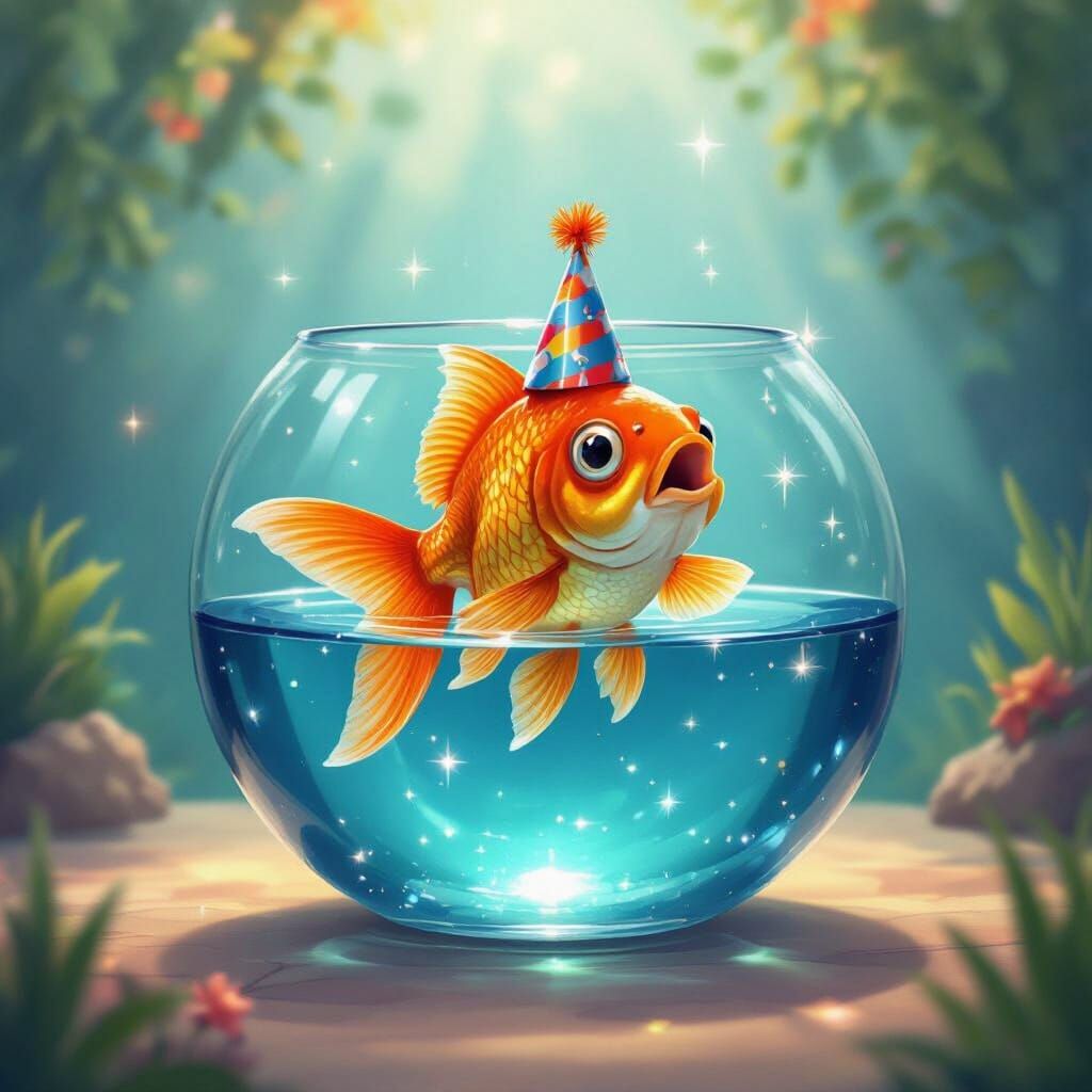 Marvin the Goldfish Discovers Flight, Dreamlike Scene