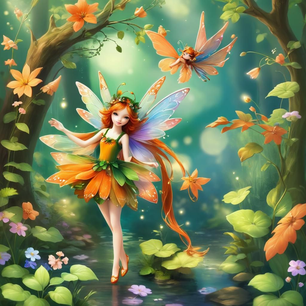 Enchanting Fox Fairy in a Mystical Realm