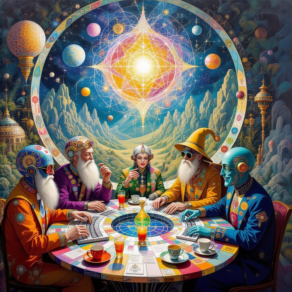 Psychedelic Utopia: Sacred Geometry in Bosch Style