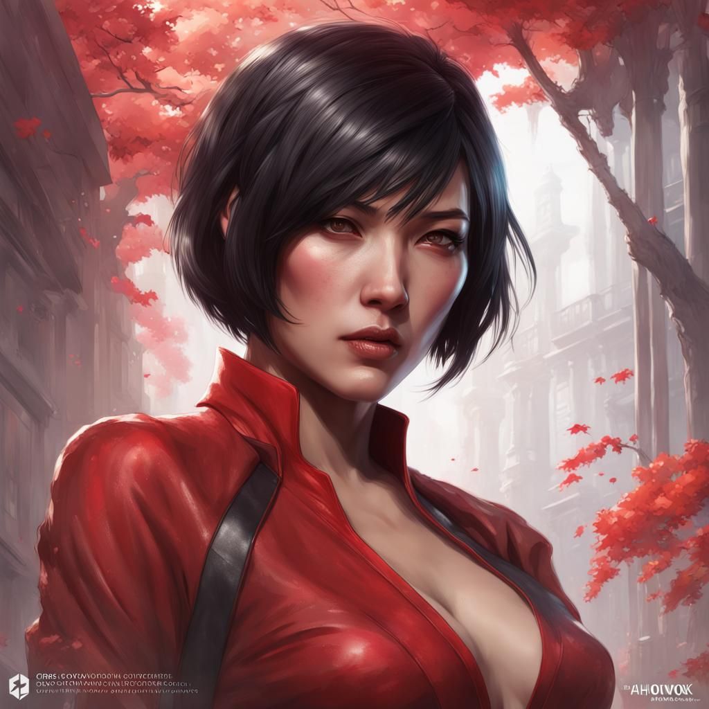 Detailed Portrait of Asian Woman in Digital Art Style