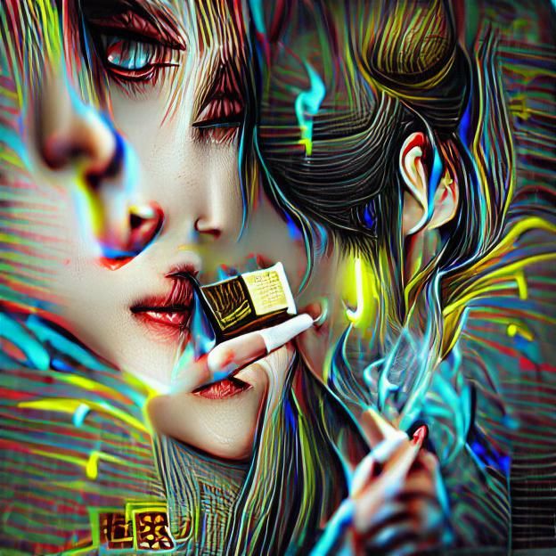 Dark and Light Contrast in AI Art