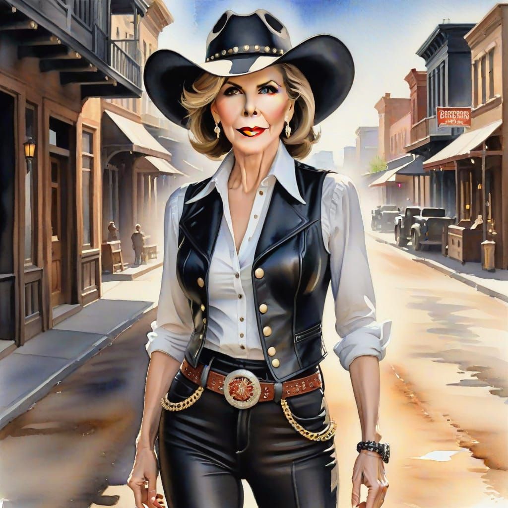 Christine Baranski as Watercolor in the Old West