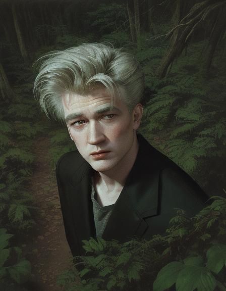David Lynch in the forest