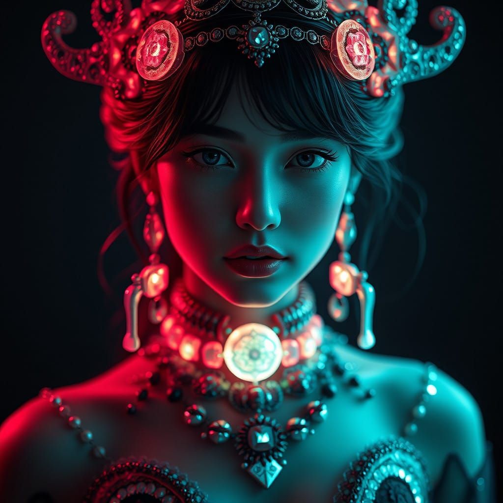 Ethereal Empress in Dark Elegance