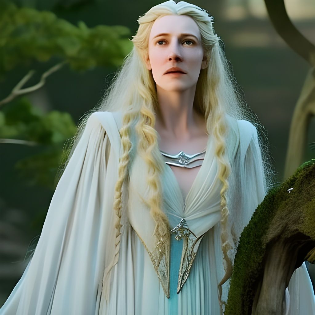 Galadriel in Botanic Garden: Elven Beauty