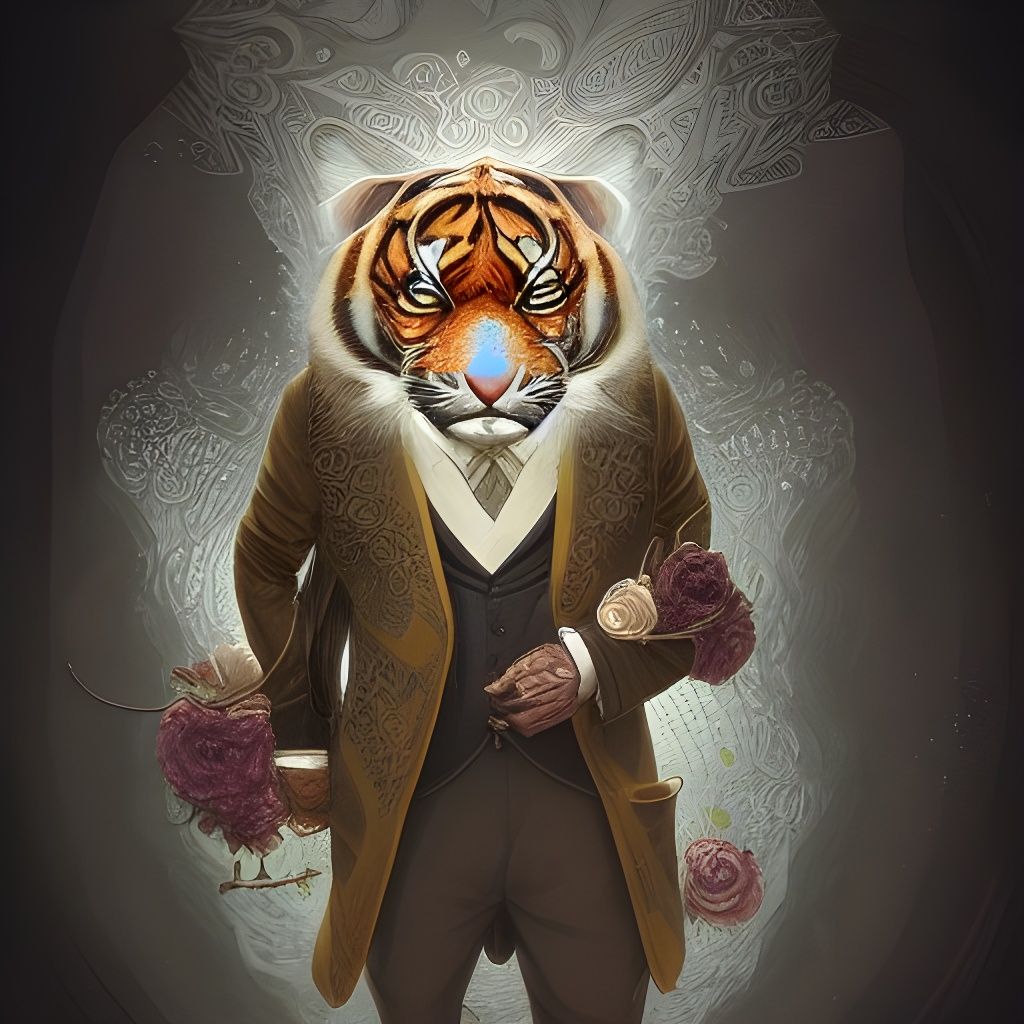 Victorian detective tiger