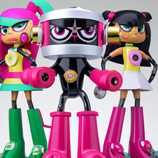 Powerpuff Girls vs Mojo Jojo Robot: Photorealistic Showdown