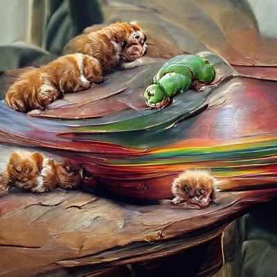 Danny DeVito Caterpillar Narrates to Kittens