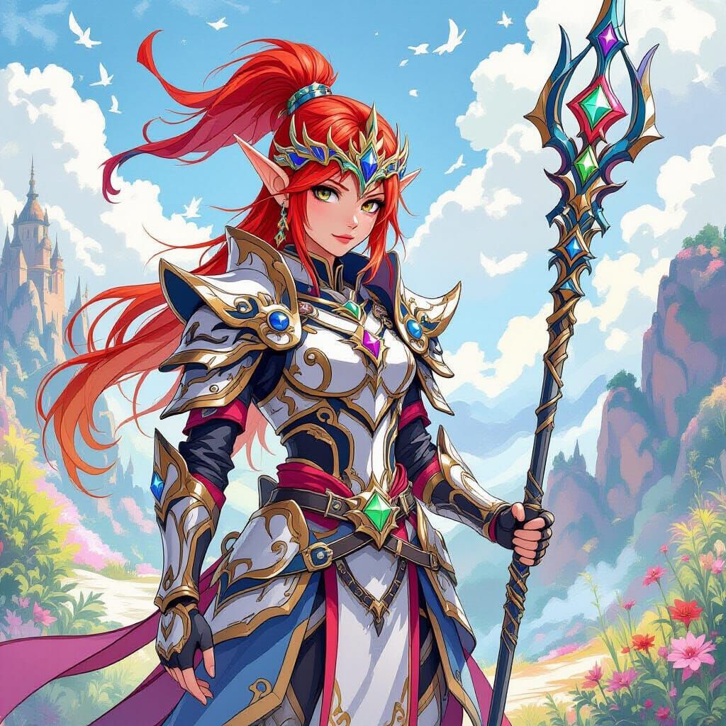 Phoenix Elf in Kingdom Hearts Armor