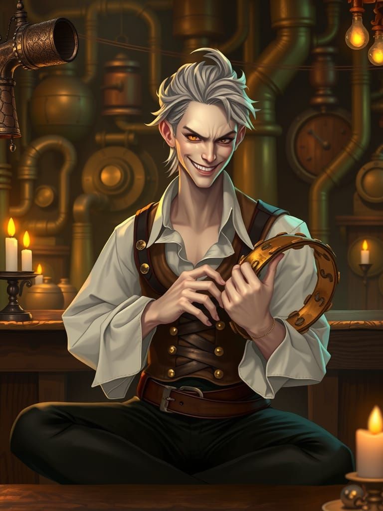 Steampunk Swashbuckler Enchants Tavern Patrons