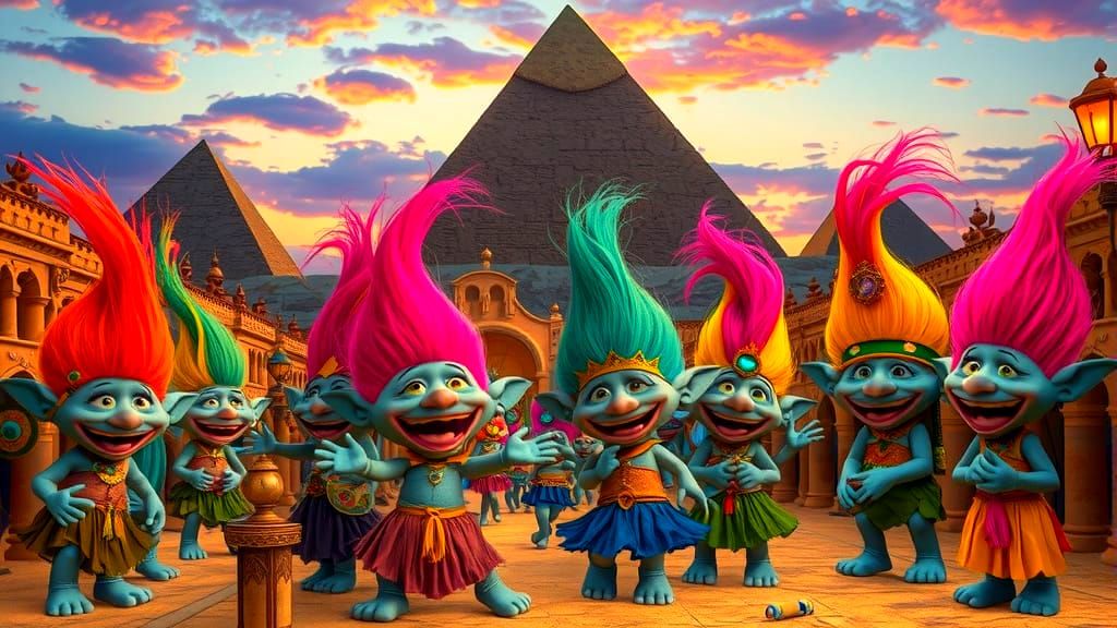 Egyptian Trolls: A Whimsical Civilization
