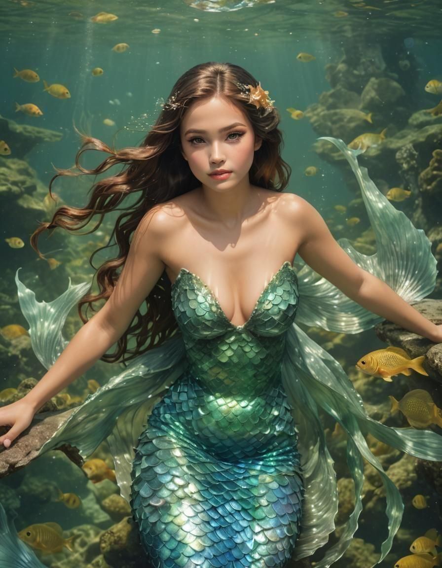 Charming Mermaid in Digital Photography