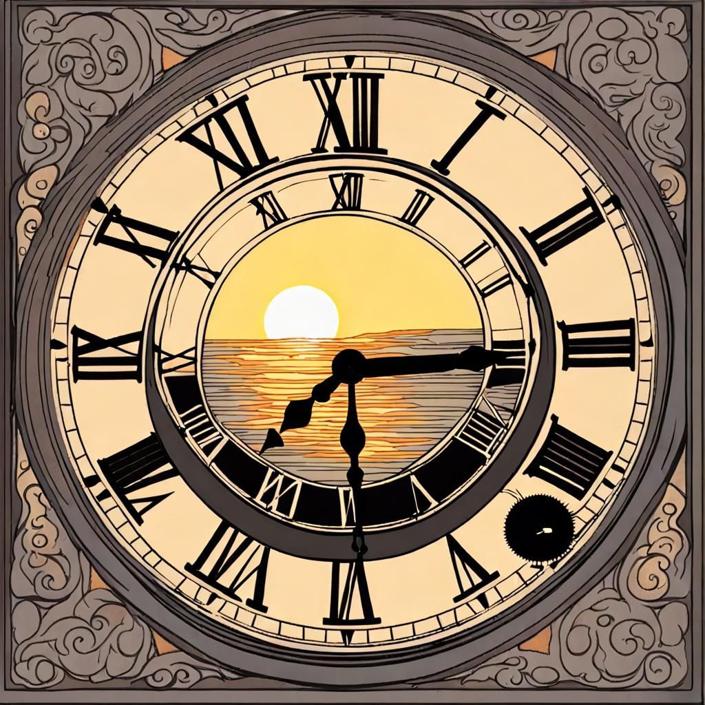 Clock Strikes as Sun Fades