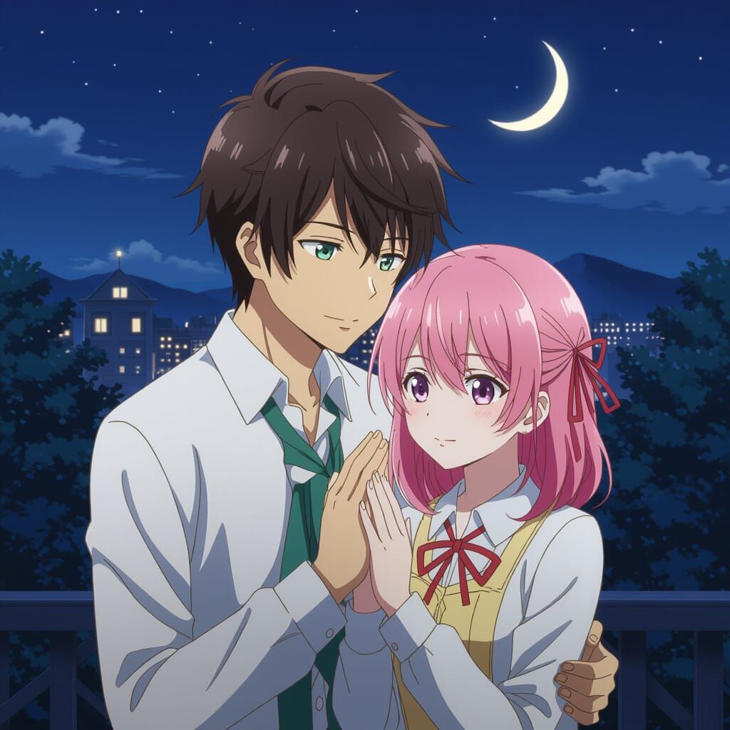 Anime Prayer Before Mission: Key Visual Art