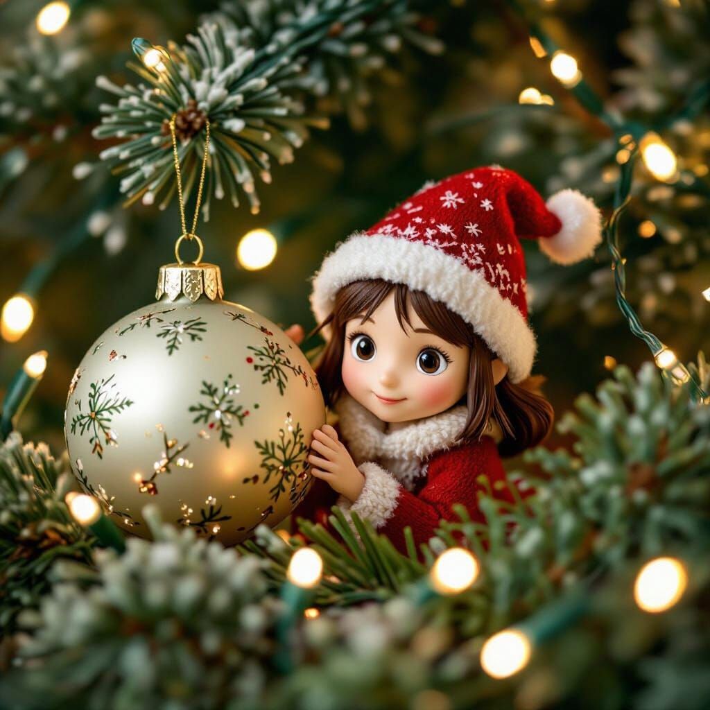 Arrietty Hiding in Christmas Decorations