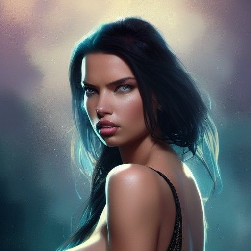 Fantasy Woman Portrait in Artgerm Style