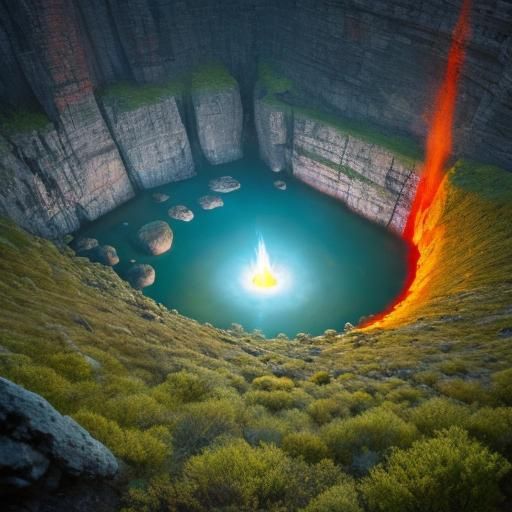 Eternal Flame: A Natural Geological Formation