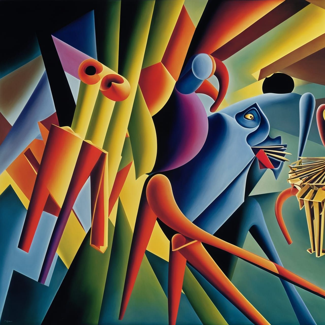 Dreamy Abstract Art with Magical Particles