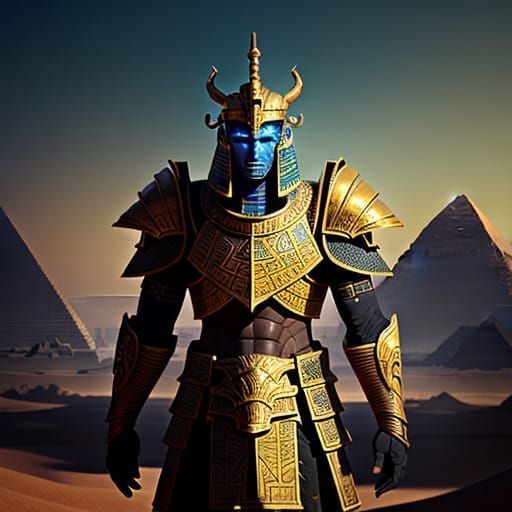 Mystical Desert Warrior in SCARAB Armor Set