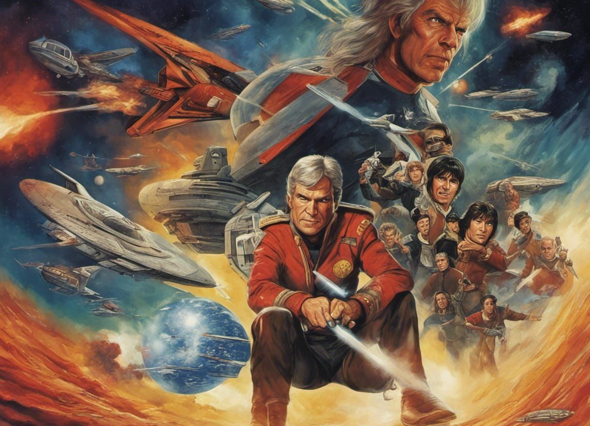 Wrath of Khan Scene: Star Trek AI Art