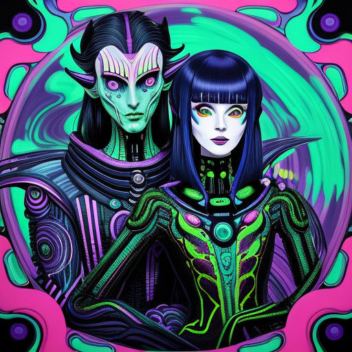 Playful Surrealism in Alien Fashion - A Psychedelic Dream