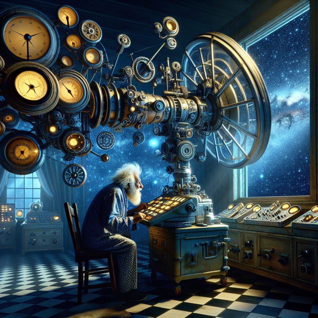 Futuristic Device Connects Man to the Cosmos