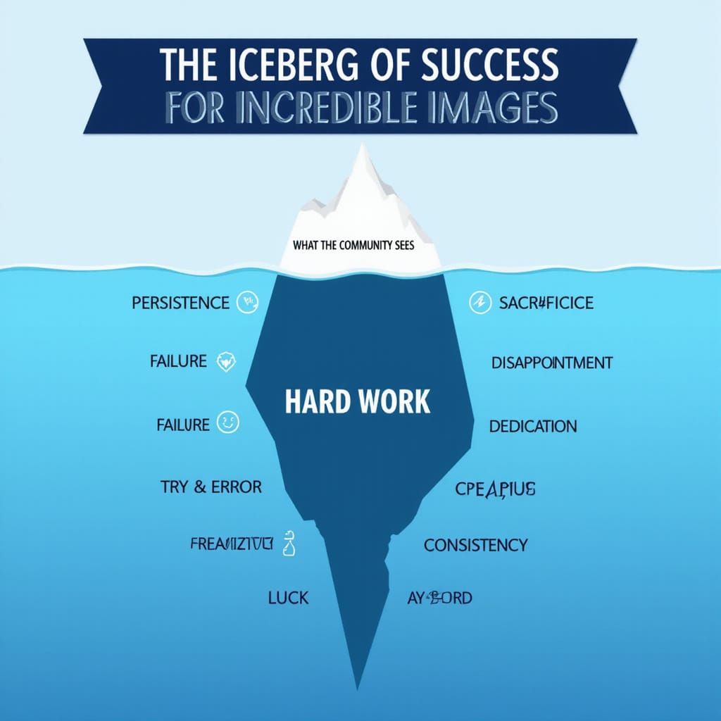 The Iceberg of Success in AI Art