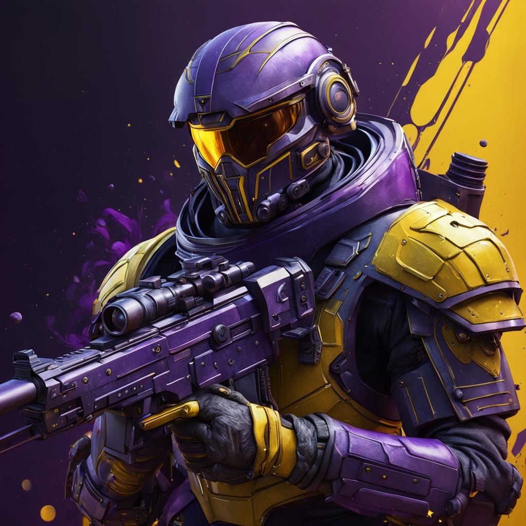 Cyberpunk Falcon Soldier in Hyper Realistic Armor