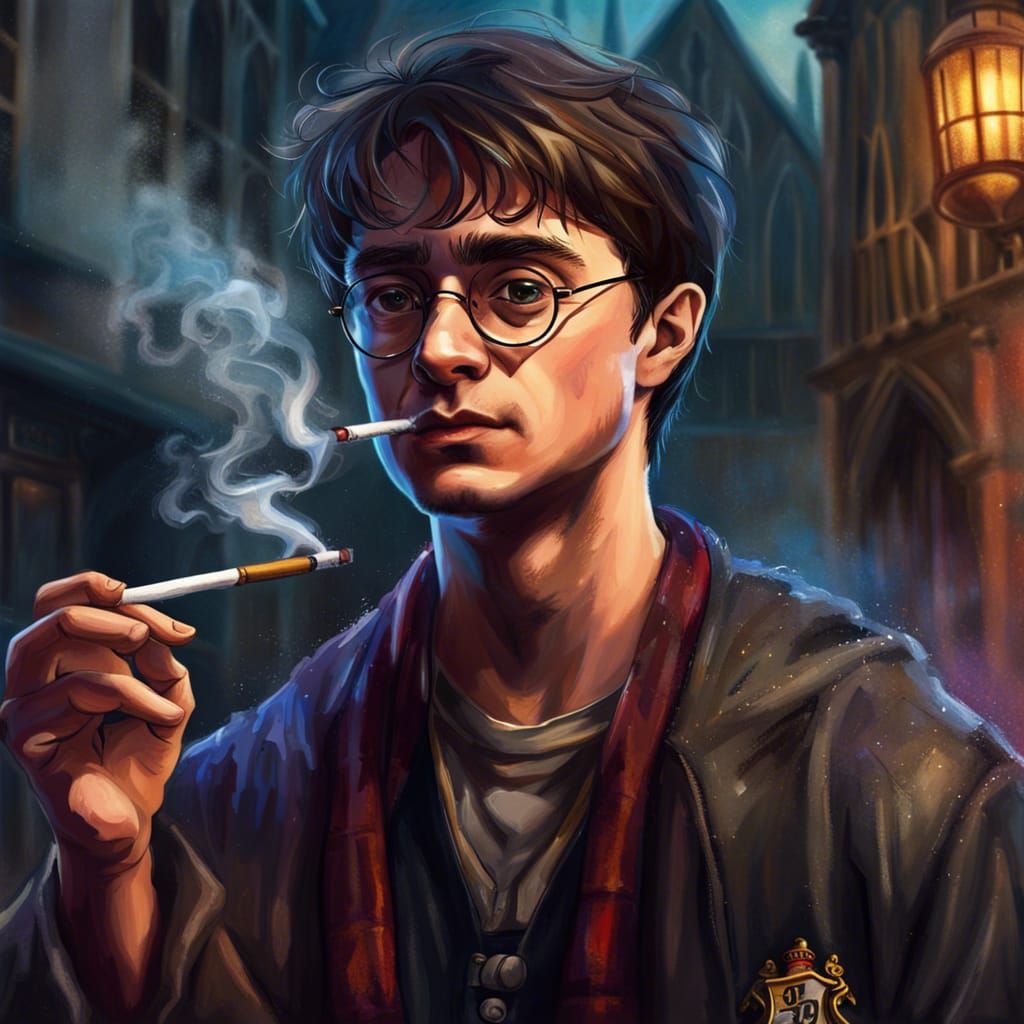 Harry Potter in a Dramatic Hyperrealistic Portrait
