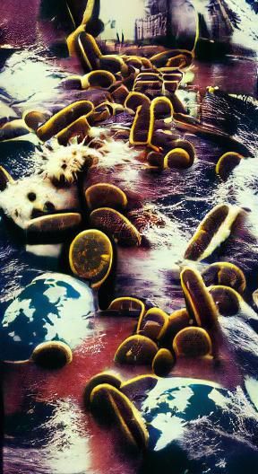 Bacterial Pandemic Visualized by AI