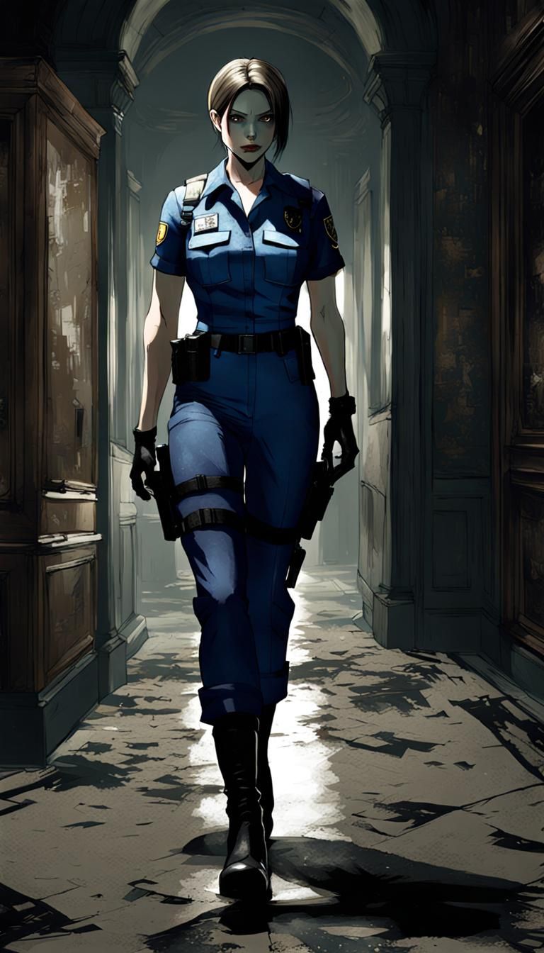 Jill Valentine in Creepy Mansion, Character Design