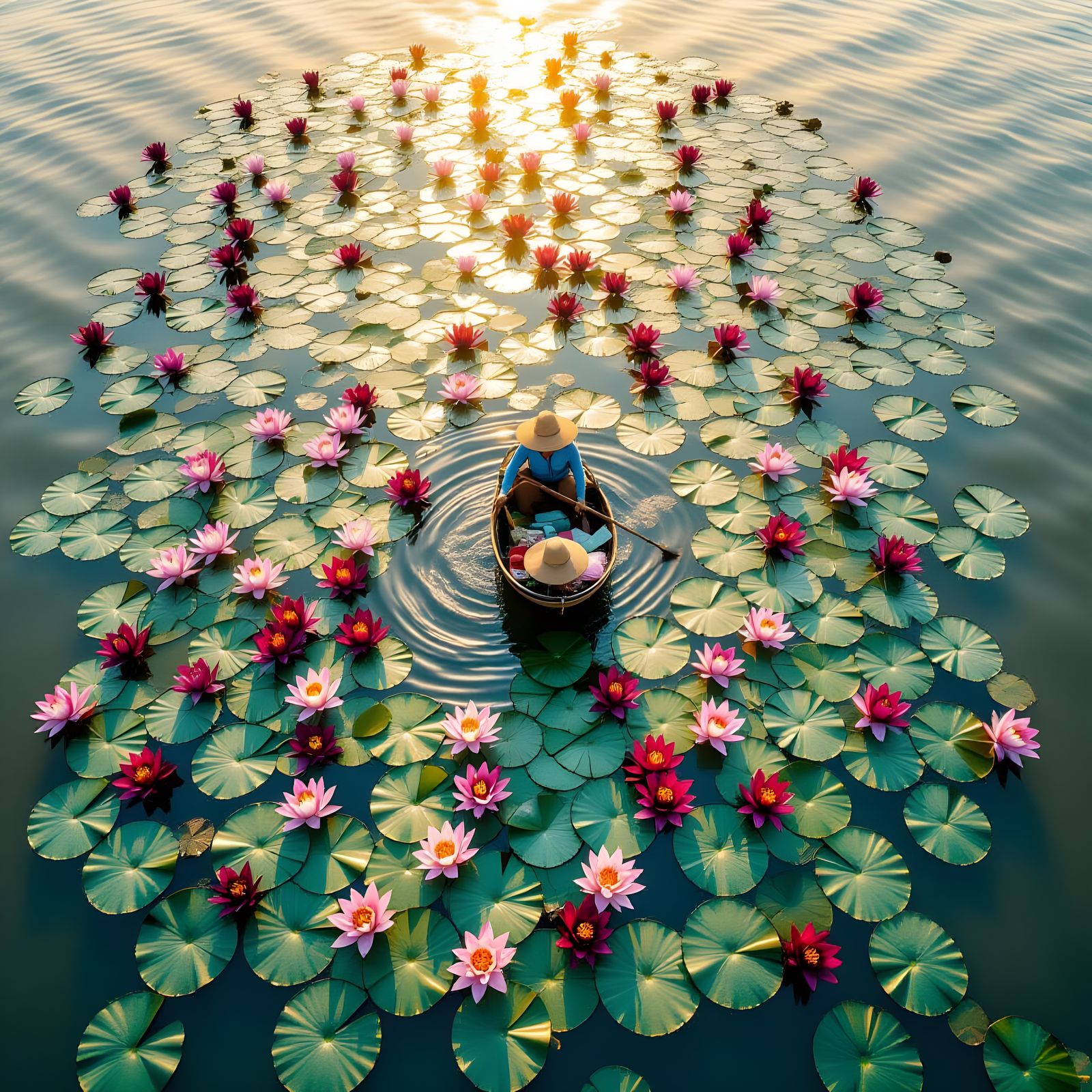 Mekong Delta of Vietnam (bird's eye view)