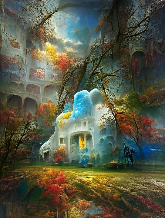 Fantasy House Radiates Love in Mystical Landscape