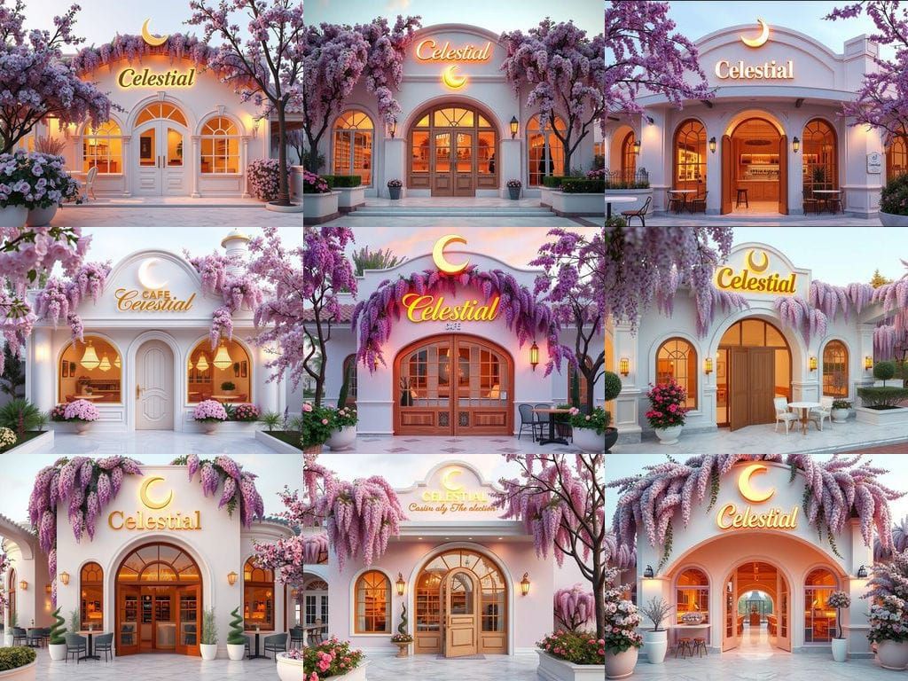 Celestial Cafe: Luxury Mediterranean Architecture in Golden ...