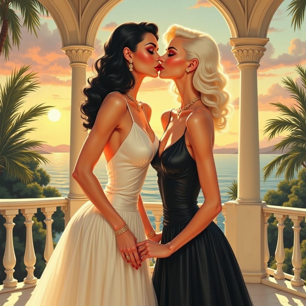 Romantic Black and White Wedding Portrait