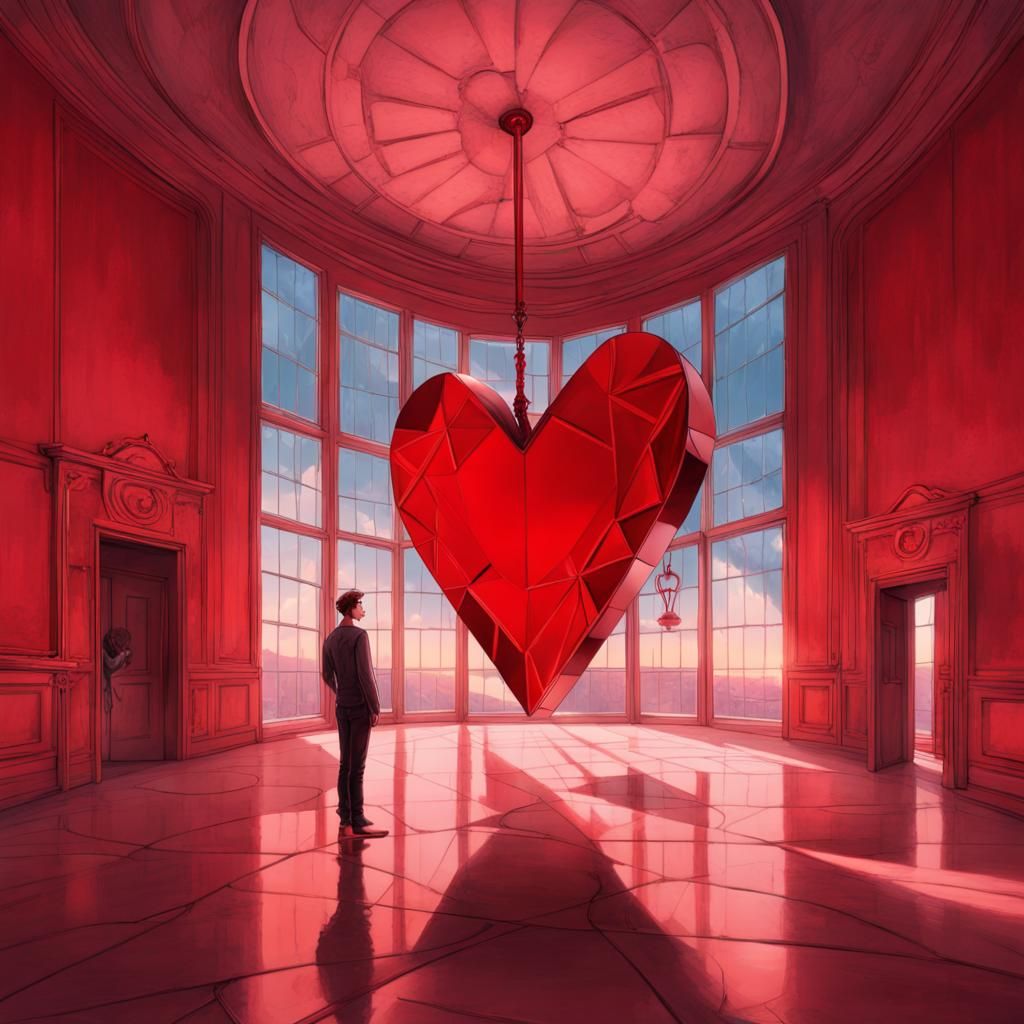 Heart-Shaped Mirror in a Key-Filled Room