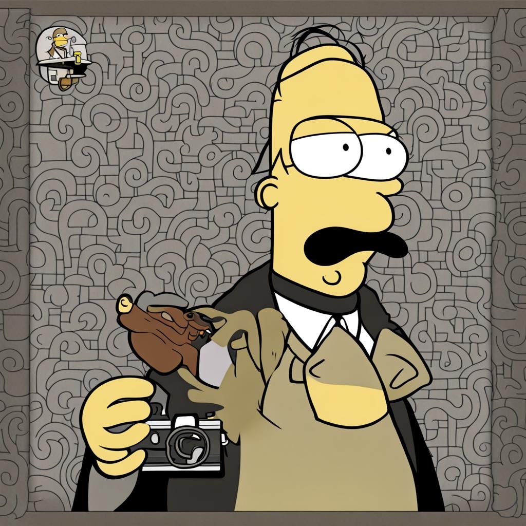Sherlock Homer AI Mashup