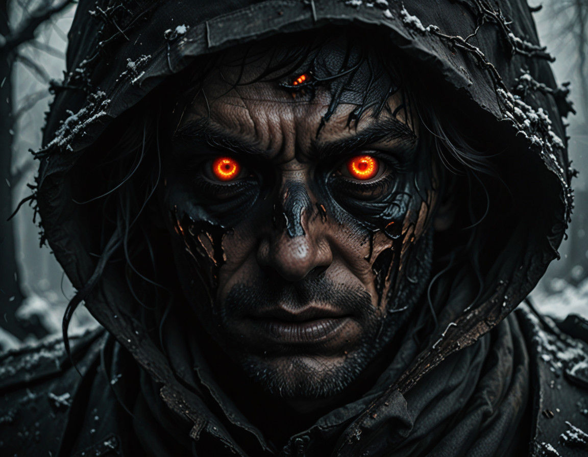 Dark Abyss Eye: Postapocalyptic Horror Art