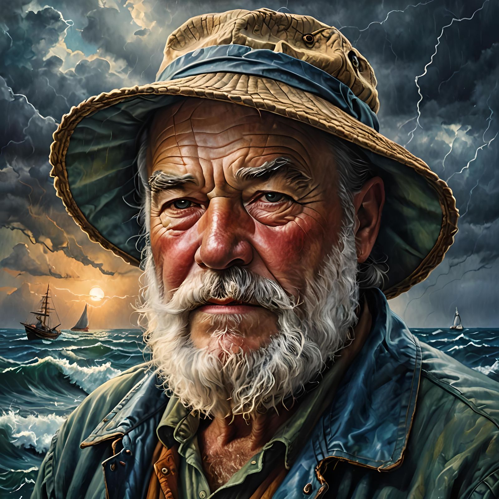 Portrait of Ernest Hemingway