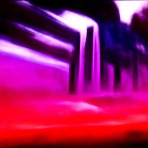 Fantasy Waterfalls in Cyberpunk Digital Art