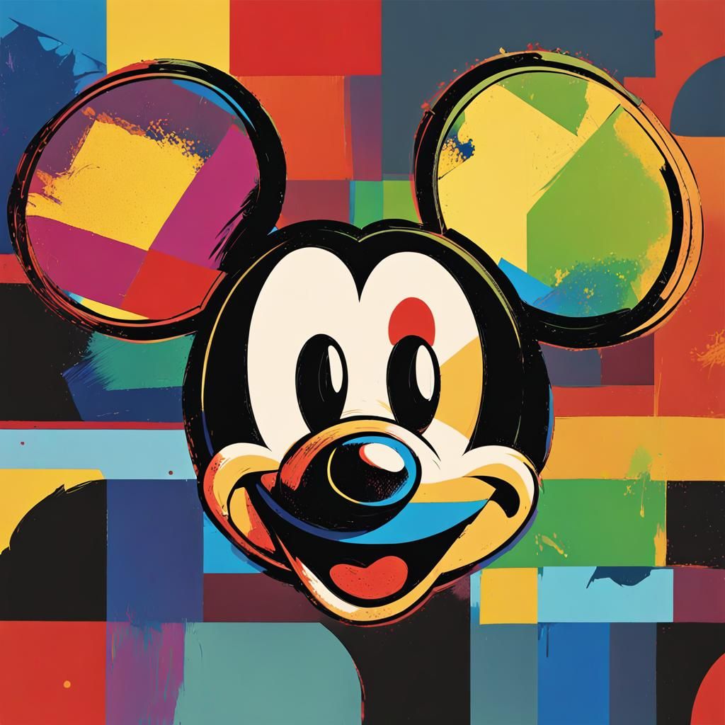 Pop Art Mickey Mouse Portrait