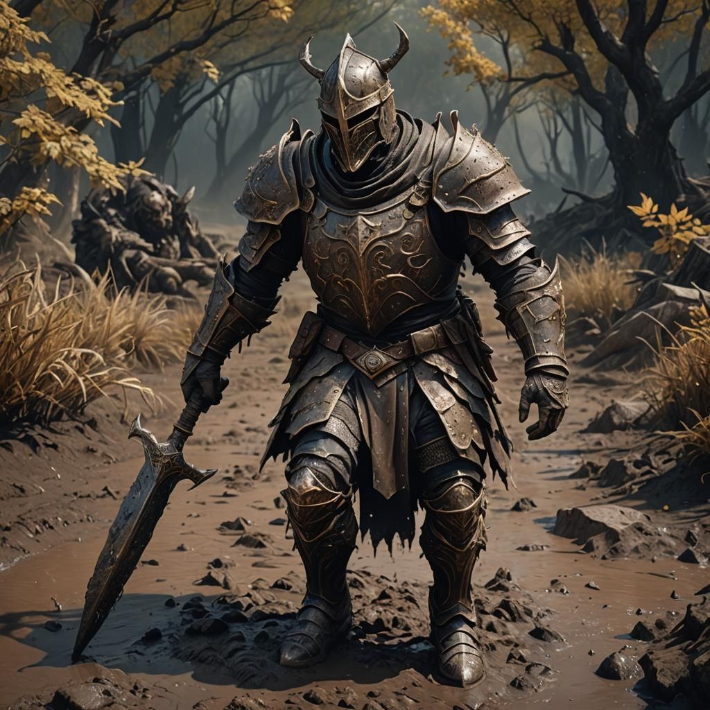 Mud Knight Fantasy Concept Art