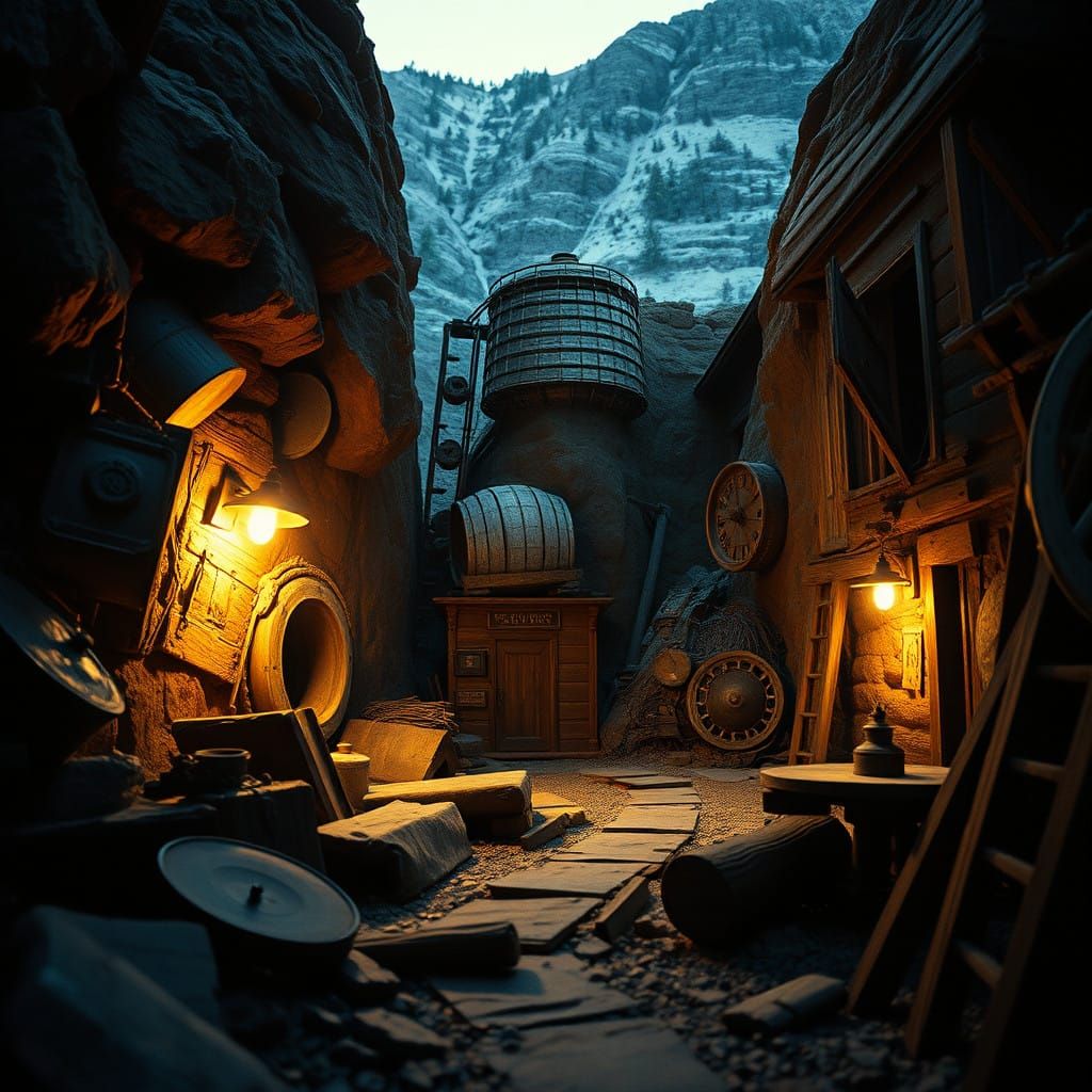 Vintage Silver Mine in the San Juan Mountains