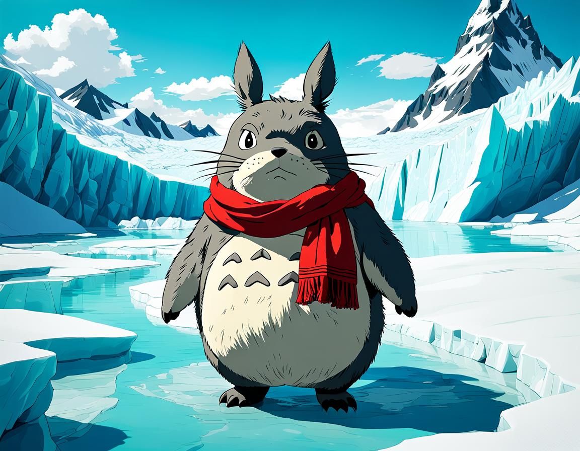 Totoro is freezing
