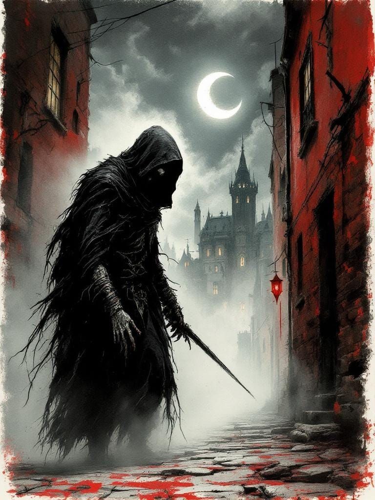 Undead Thief in Mist-Shrouded Alley