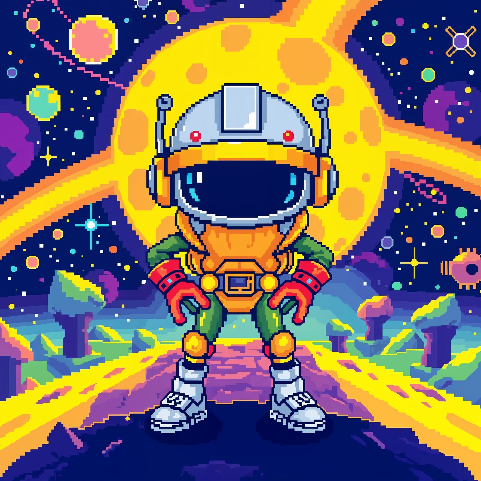 Commander Keen Pixel Art Retro Game
