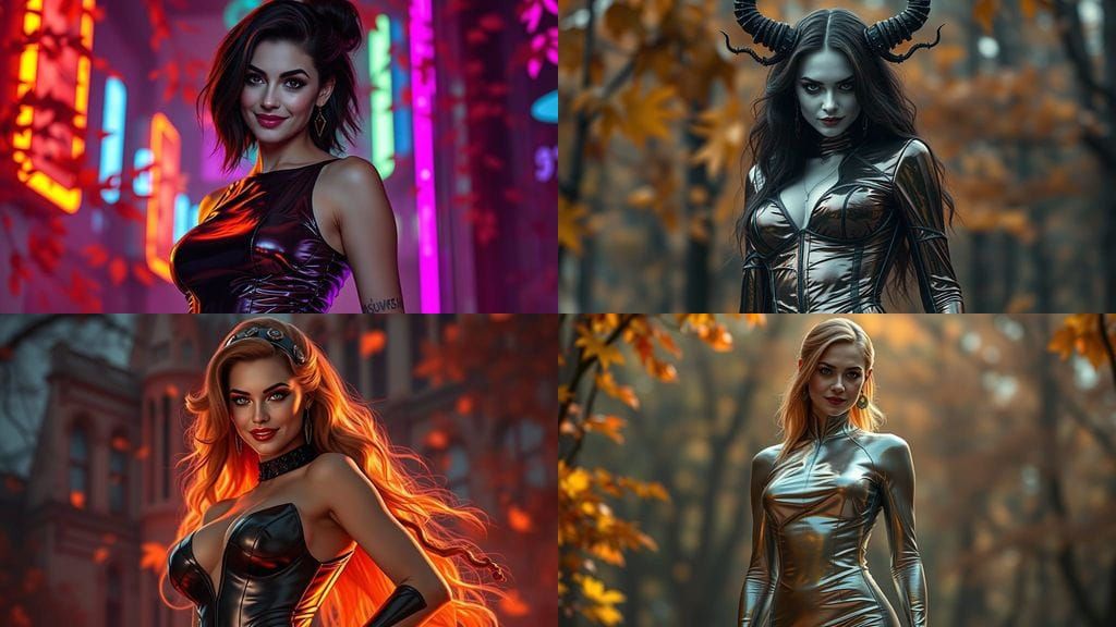 Cyberpunk Goddess Autumn Reigns Supreme